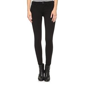 True Religion Jet Black Super Skinny Stretch Pants Jeans Halle 26 Mid Rise